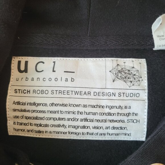 UrbanCoolab "Mona Lisa" Unisex Hoodie - NWT - Picture 5 of 6